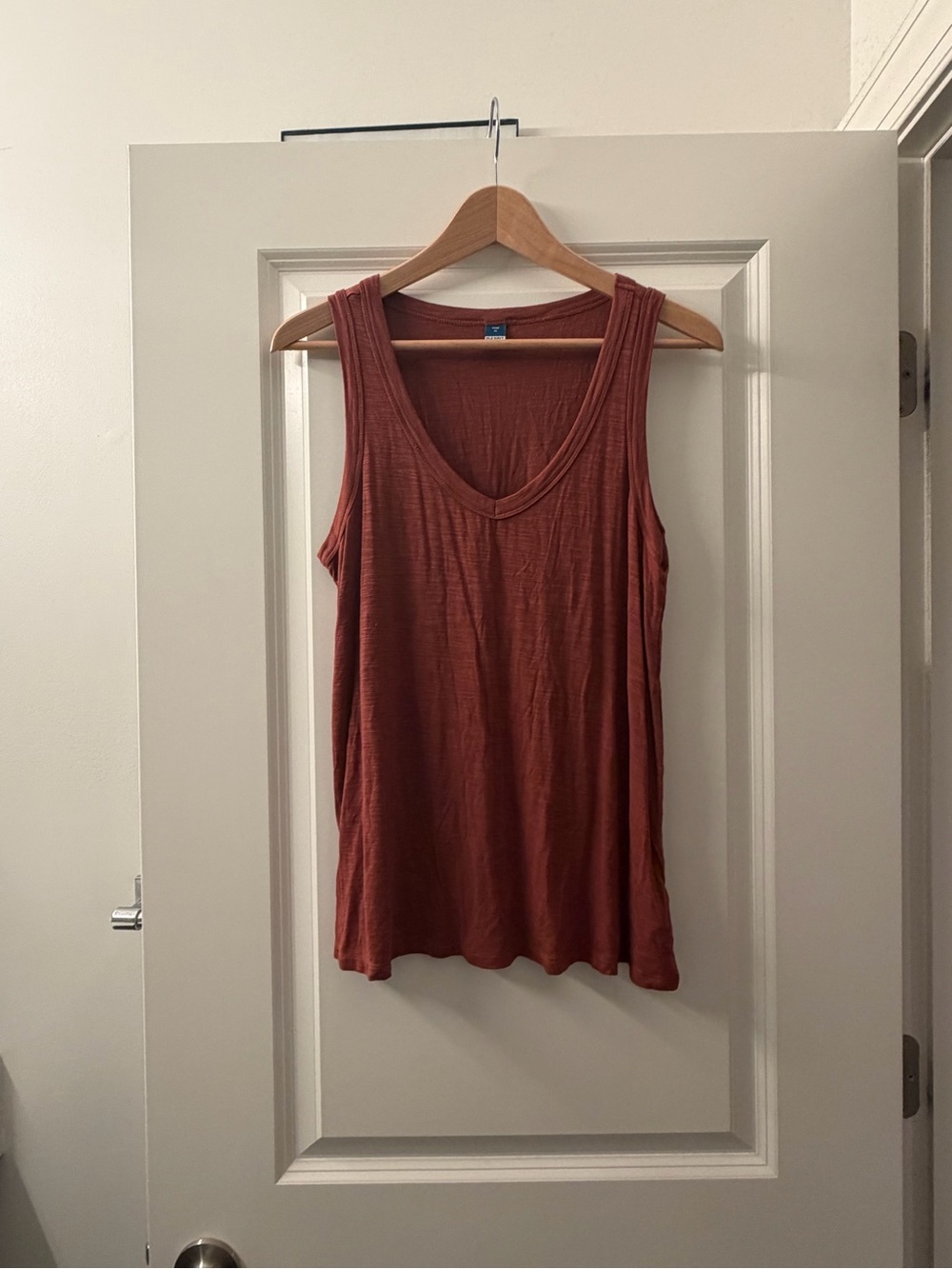 Old Navy Rust-Red V-Neck Tank